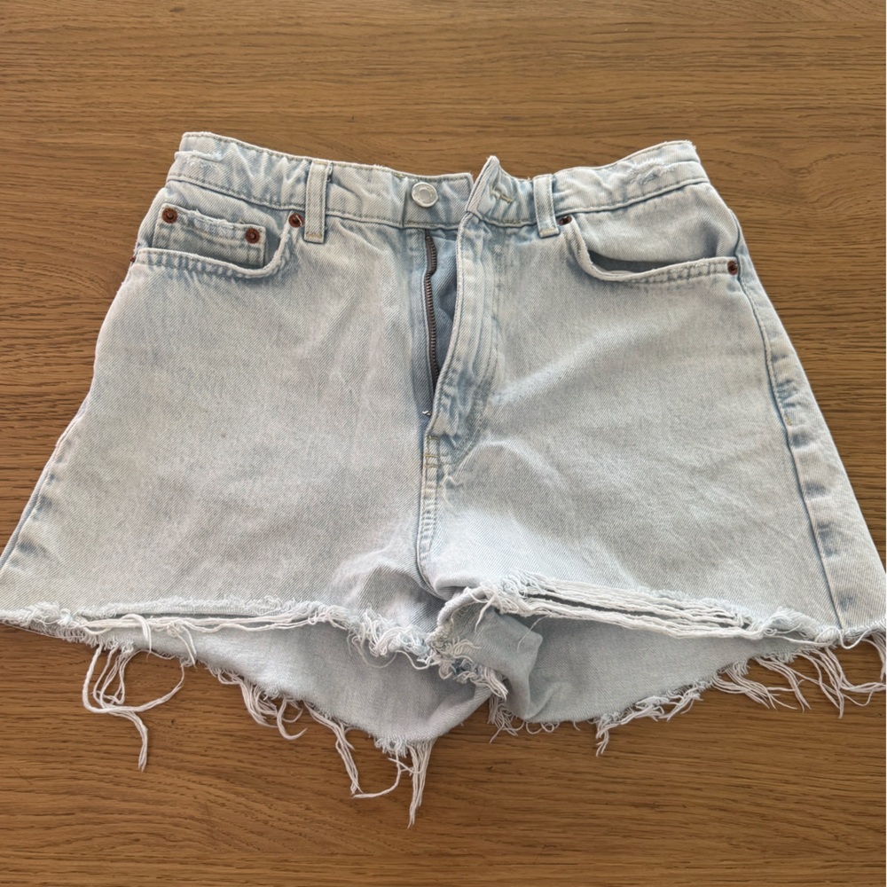 ZARA Light Blue Denim Women's Shorts